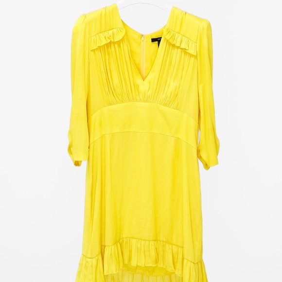 Smythe Dresses & Skirts - Smythe Yellow Satin Dress